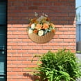 thumbnail image 4 of Vertical Wall Hanging Planter Decorative Imitation Rattan Half Round For Indoor Garden Balcony Shelf Fence Decoration, 4 of 6