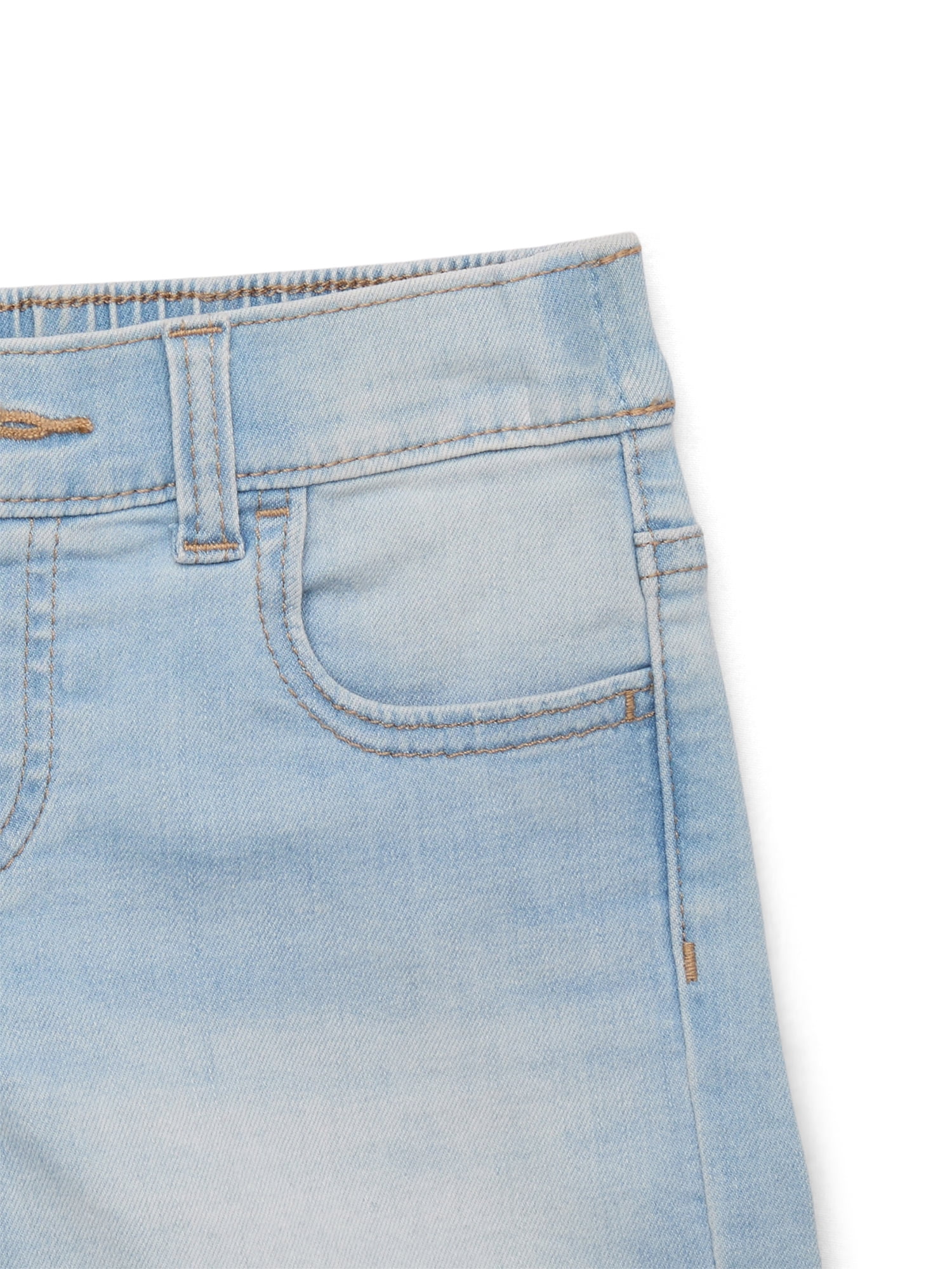 Wonder Nation Girls Denim Short, Sizes 4-18 & Plus