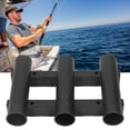 thumbnail image 3 of Soporte Para Caña De Pescar De 3 Tubos, Soporte Para Caña De Pescar ABS Montado En La Pared Con 4 Tornillos De Acero Inoxidable Para Barco De Pesca, Kayak, Yate, 3 of 7
