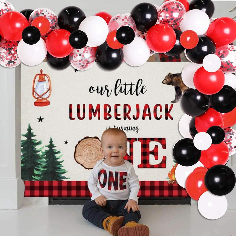 Number 1 Red & Black Buffalo Plaid Pinata for Kids Lumberjack 1st Birthday  Decor, PACK - Harris Teeter