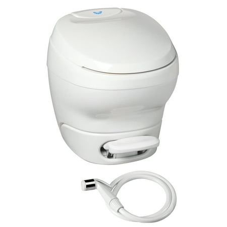 Profile Aqua Rack - Aqua Magic Bravura RV Toilet with Hand Sprayer / High Profile / White - Thetford 31100 (Choose Color and Profile)