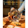 thumbnail image 5 of Rolife The Magic Study DIY Miniature House Kit Birthday Gifts for Adult Boys & Girls, 5 of 13
