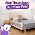 thumbnail image 4 of ComfyBumpy Toddler Bed Rail Guard, 55.5" x 19.5" Extra long Swing Down Rail for Kids Beds, White, 1 pack, 4 of 11
