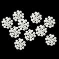 thumbnail image 1 of 10 piezas de adornos en apariencia de flor, botones de aleación de de imitación de de imitación, botones de vástago, fornituras de joyería BLESIY Botones de cristal de fondo plano, 1 of 8