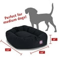 thumbnail image 6 of Majestic Pet Poly/Cotton Bagel Pet Bed for Dogs, Calming Dog Bed Washable, Medium, Black, 6 of 6