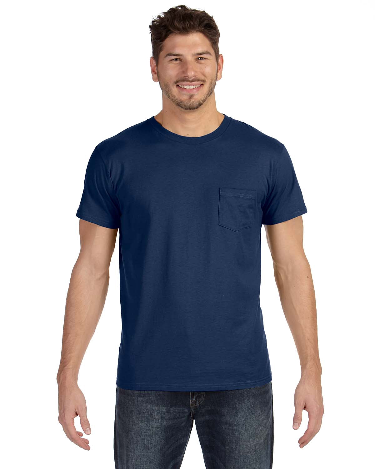 Hanes Tagless Men`s Pocket T-Shirt 