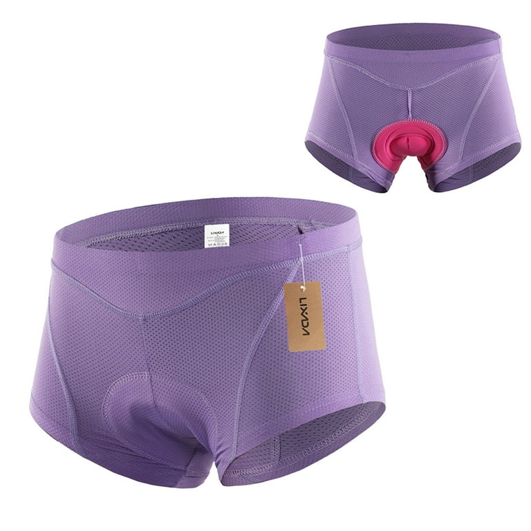 Lixada Women Bike Underwear 3D Padded Bicycle Briefs MTB Cycling Biking  Underwear Shorts