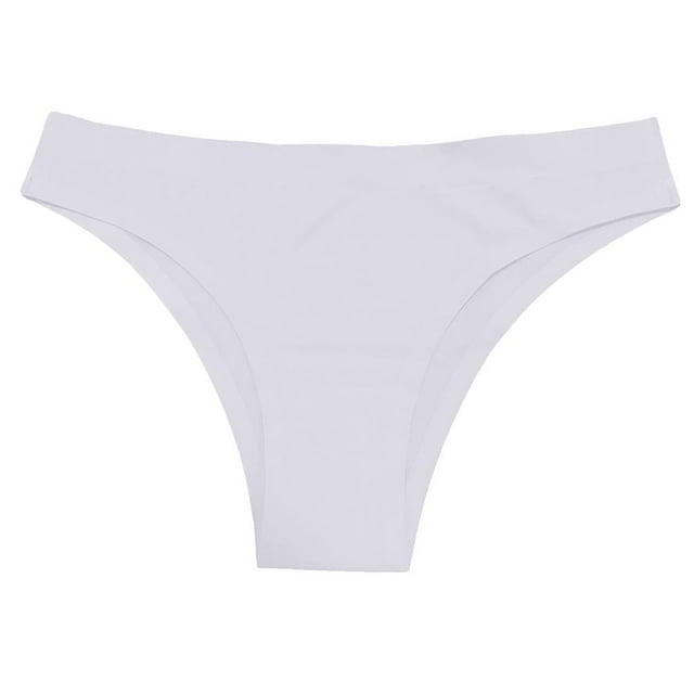 Ropa interior sin costuras de interior de las de las de la correa del estiramiento del estándar de las mujeres XL blanco Yinane Ropa interior de tanga para mujer