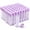 60Pcs, Purple Caps, variant on Lip Balm Tubes Empty, 60Pcs 5.5ml (3/16 oz) Clear Plastic Lip Balm Container Tubes