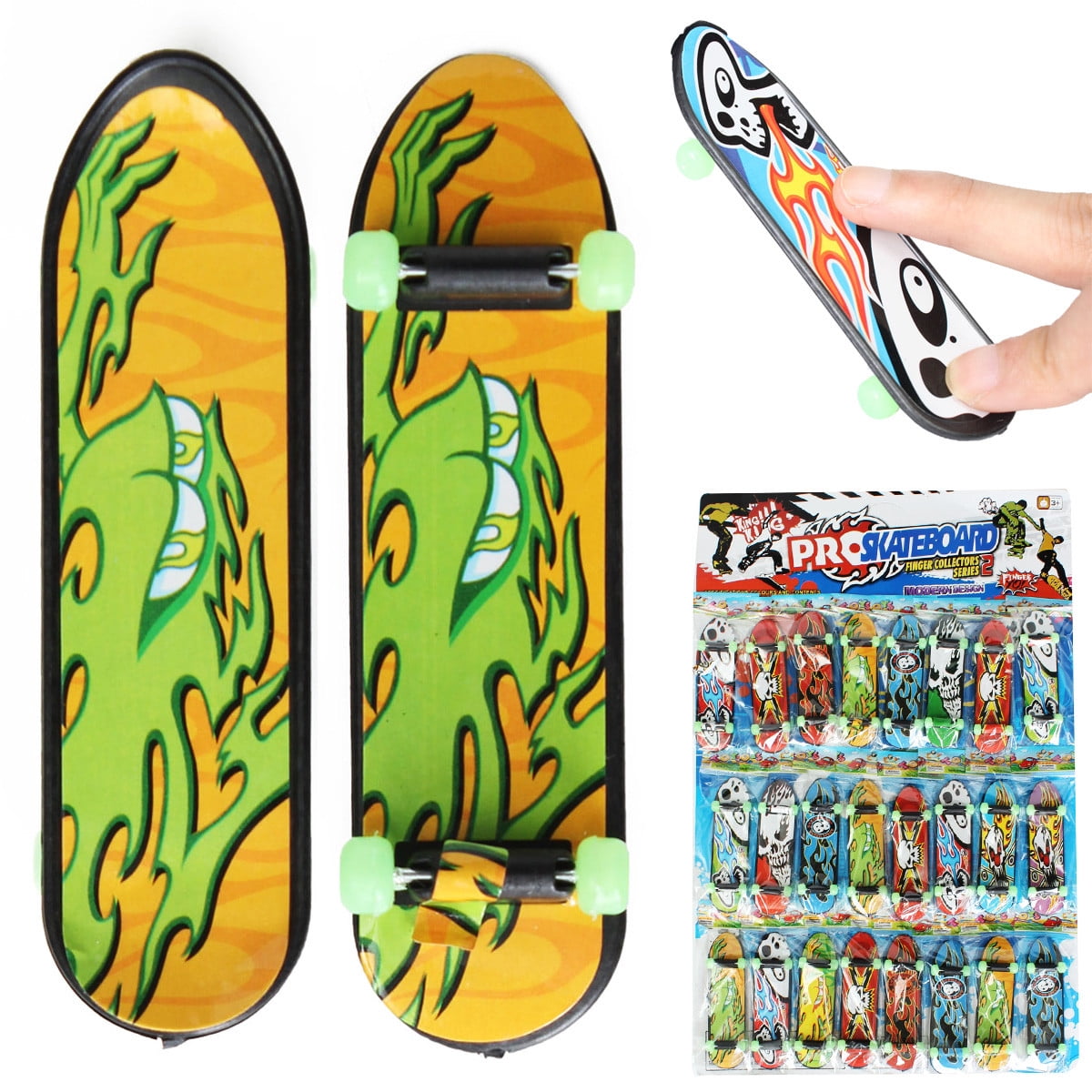24Pcs Mini Fingerboards Deck Skateboard Games Finger techdeckskateboard