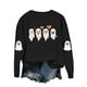 thumbnail image 2 of Ailaofu Halloween Cute Sweatshirt For Women Long Sleeve Pullover Graphic Basic Tops Casual Fall Fashion Sweatshirts, 2 of 7