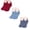 Red, Blue, Navy, variant on Dweltoz Women's Winter Cable Knit Slipper Socks Thick Plush Lined Warm Non-Slip Floor Socks with Grippers Cozy Low Cut Ankle Lounge Socks 3 Pairs