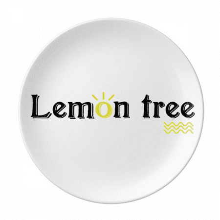 

s Words Lemon Tree Plate Decorative Porcelain Salver Tableware Dinner Dish
