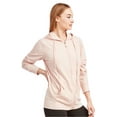 thumbnail image 2 of Pack of 3 Women’s Cotton Hodded Zip-Up Sweatshirt (Blush, Small), 2 of 2