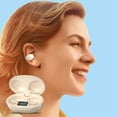 thumbnail image 7 of Open Ear Headphones Wireless Bluetooth 5.4 Earbuds with Earhooks Microphone,40H Playtime IPX7 Waterproof, Light Weight Comfortable Fit,Suitable for Workout Running - Beige, 7 of 7