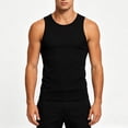thumbnail image 4 of Squevariel Sleeveless Undershirts for Men Big and Tall Summer Casual Workout Tank Tops Solid Color Stretch Athletic Shirts, 4 of 5