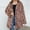 Pink, variant on Jacenvly Womens Winter Coats Leopard Print Plush Jacket Thickened Warm Long Sleeve Outerwear Hoodlies Pocket Jacket Casual Trendy Long Tops