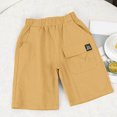 thumbnail image 7 of Stretch Cargo Shorts Yellow Shorts Elastic Waist Wide Leg Boys Summer Outfits Size 4-5 Years Boys Pants Summer&nbsp;Clothing, 7 of 7