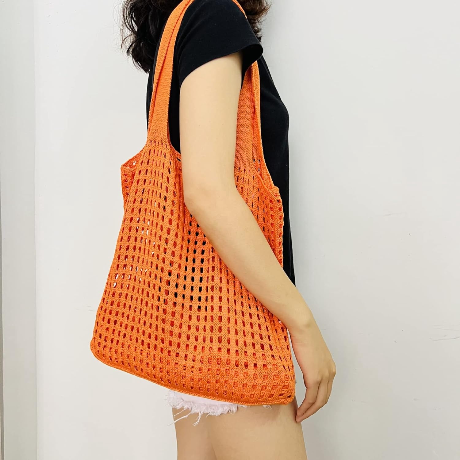 Kukuzhu Y2k Aesthetic Tote Bag Aesthetic Y2k Bag Crochet Tote Bag Aesthetic Tote Bags Aesthetic Y2k Purse