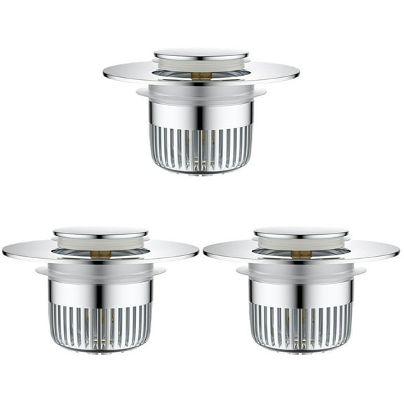 3 Count Kitchen Sink Stopper Spring Mechanism Drain
