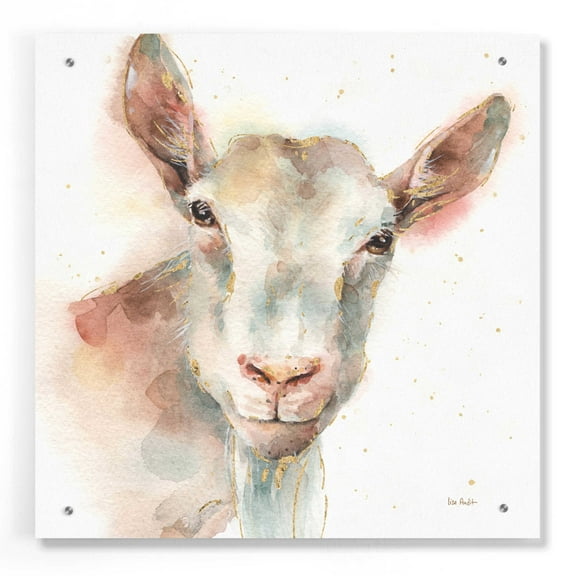 Epic Art 'Farm Friends I' by Lisa Audit, Acrylic Glass Wall Art, 24"x24"