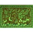thumbnail image 1 of Ahgly Company Indoor Rectangle Animal Green Traditional Area Rugs, 8' x 12', 1 of 1