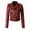 Wine, variant on Elegant Slim Basic Ladies Jackets Women Ladies The Belt Fashion Leather Racing Style Biker Jacket
