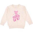 thumbnail image 2 of Inktastic Ballerina Pink Ballet Slippers Toddler Sweatshirt, 2 of 4