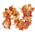 thumbnail image 1 of FOCUSNORM Fall Vines Artificial Maple Leaves Garland Hanging Vines Holiday Home Decor Party Favor, 1 of 1
