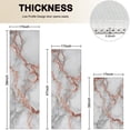 thumbnail image 4 of Gray Rose Gold Marble Pattern Kitchen Rugs Sets Of 3,Kitchen Runner Rugs Non Skid Washable,Decorative Kitchen Floor Mats for Kitchen,Sink,Laundry,17"x30"+ 17"x47" + 17"x59", 4 of 6