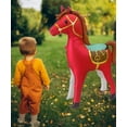 thumbnail image 3 of Globo de aluminio DOINIDAMI con forma de caballo de pie en 3D, tamaño grande, 147 cm, color rojo, 3 of 8