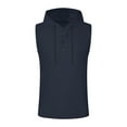 thumbnail image 4 of asjyhkr Mens Sleeveless Shirts Hoodies Gym Workout Running Summer Breathable Tees,S-3XL, 4 of 4