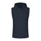 thumbnail image 5 of pstuiky Camiseta sin mangas para hombre, Sudadera informal con capucha y botones para hombre Chaleco de hombre l, 5 of 5