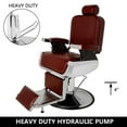 thumbnail image 2 of Fithood All Purpose Recline Hydraulic Barber Chair Heavy Duty Salon Spa Beauty Equipment Burgundy, 2 of 5