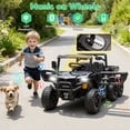 thumbnail image 3 of 2-In-1 24V 440W Kids Ride On Electric Dump Truck Car with Parental Remote, 4WD Electric Car with Anti-Collision Bar, Ride on Toy with Bluetooth/MP3, Gift for Kids Boys Girls Aged 3-5, Black, 3 of 8