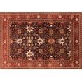 thumbnail image 1 of Ahgly Company Indoor Rectangle Oriental Orange Traditional Area Rugs, 5' x 7', 1 of 4