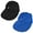 2 Pack Black & Blue, variant on Zando Womens Sun Visor Hats Wide Brim Beach Hats for Women UV Protection Foldable Sun Hat with Ponytail Black