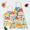 thumbnail image 3 of Ganfancp Padres Hijos La Familia Cocina Navidad Imprimir Lino Familia Delantales 2Pc Ofertas Flash Liquidación Delantal 2Pc, 3 of 7
