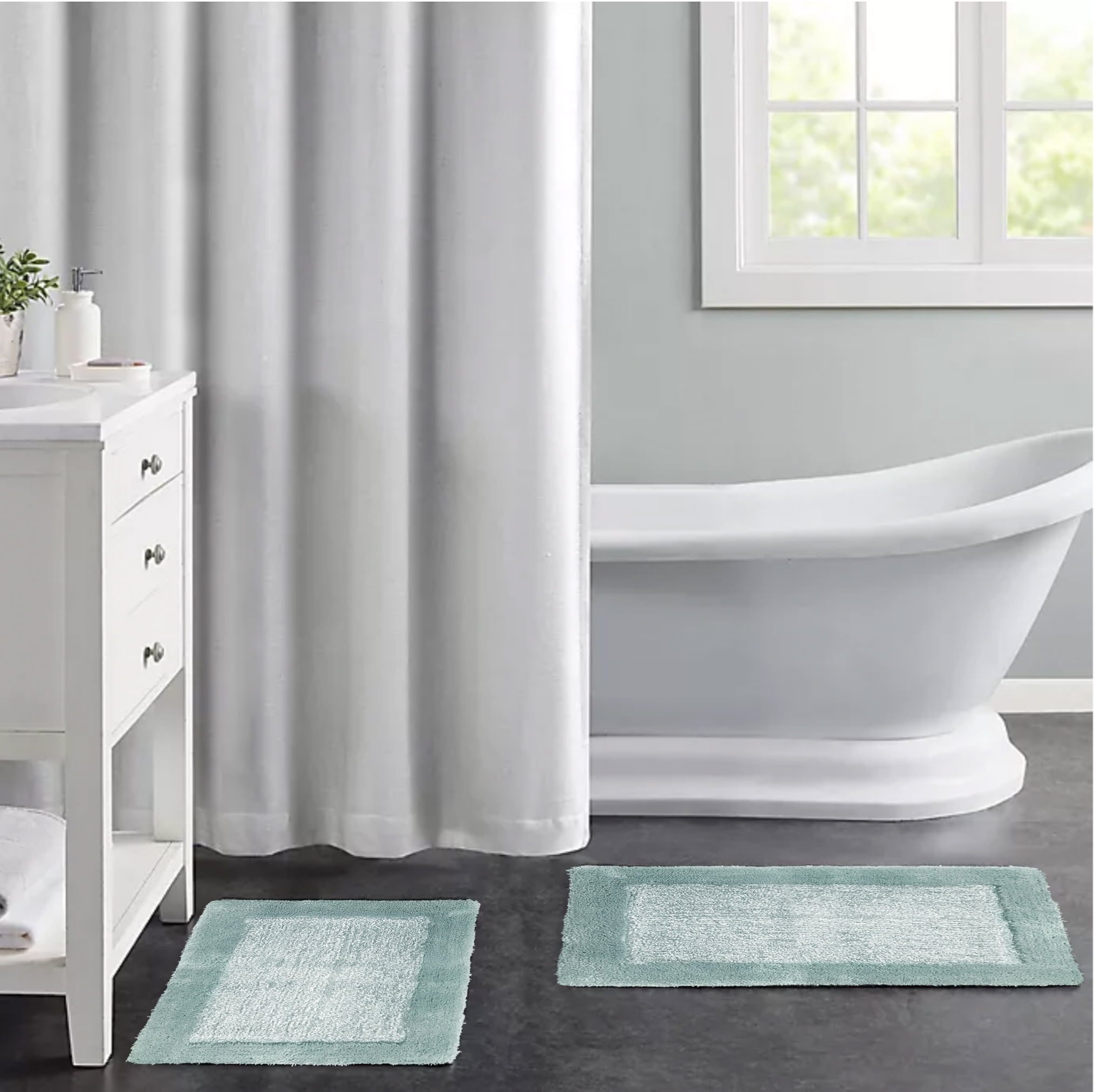 Dip Reverie Bath Rug - White/Gray, 20 x 32 in - Kroger