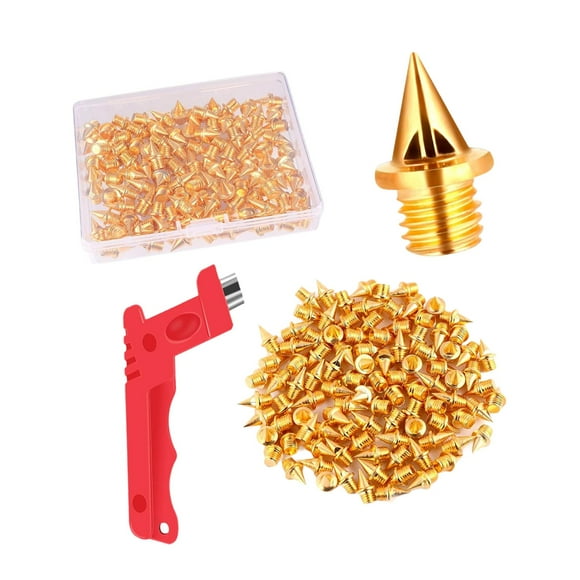 120 piezas pistas de zapatos de pista portátiles 0.5 cm para deportiva escalada Oro