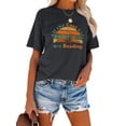 thumbnail image 2 of Anbech Reading Graphic Women's Tee Print Book Short Sleeve Shirt, 2 of 7