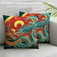 thumbnail image 3 of MLJA Throw Pillow Cover Chinese Bird Japanese Tattoo Year Ancient Artistic Pillowcase Home Decorative Square Pillow Case Cushion Cover, 3 of 5