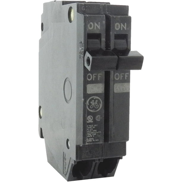 GENERAL ELECTRIC Circuit Breaker,15A,2P,10kA,120/240VAC THQP215