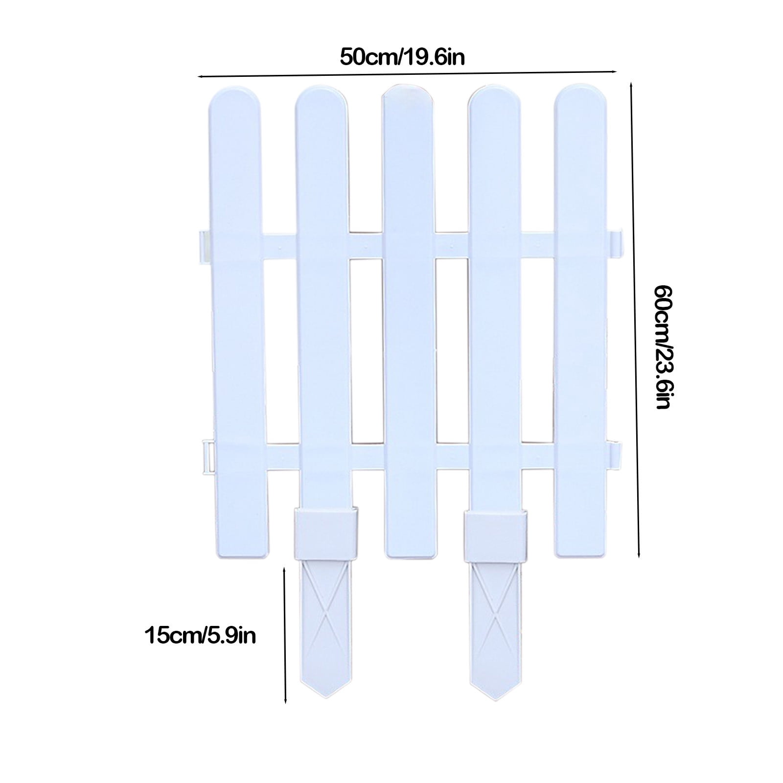 Nilvkv Plastic Fencing PVC Gardening White Hedge Fence Decorative Patio Garden, Halloween Decorations, Home Decor