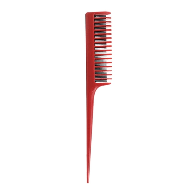 Peine de cola puntiaguda de plástico de color, peine para recoger y teñir el cabello, peine divisor para peluquería, peine multifuncional para el cabello