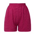 thumbnail image 4 of WILLBEST Pantalones Casuales para Mujer, Cintura Alta, Cuadros, Retro, Rectos, Pierna Ancha, Corte A, para Damas Unitalla​​, 4 of 4