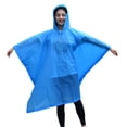 thumbnail image 1 of Wosthever Impermeable para moto, Scooter Eléctrico, Impermeable con capucha, ropa de lluvia para mujeres y hombres, capa Impermeable para Ciclismo azul, 1 of 6