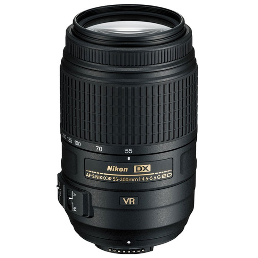 Nikon AF-S DX NIKKOR 55-300mm f/4.5-5.6G ED VR Lens + 58mm Filters