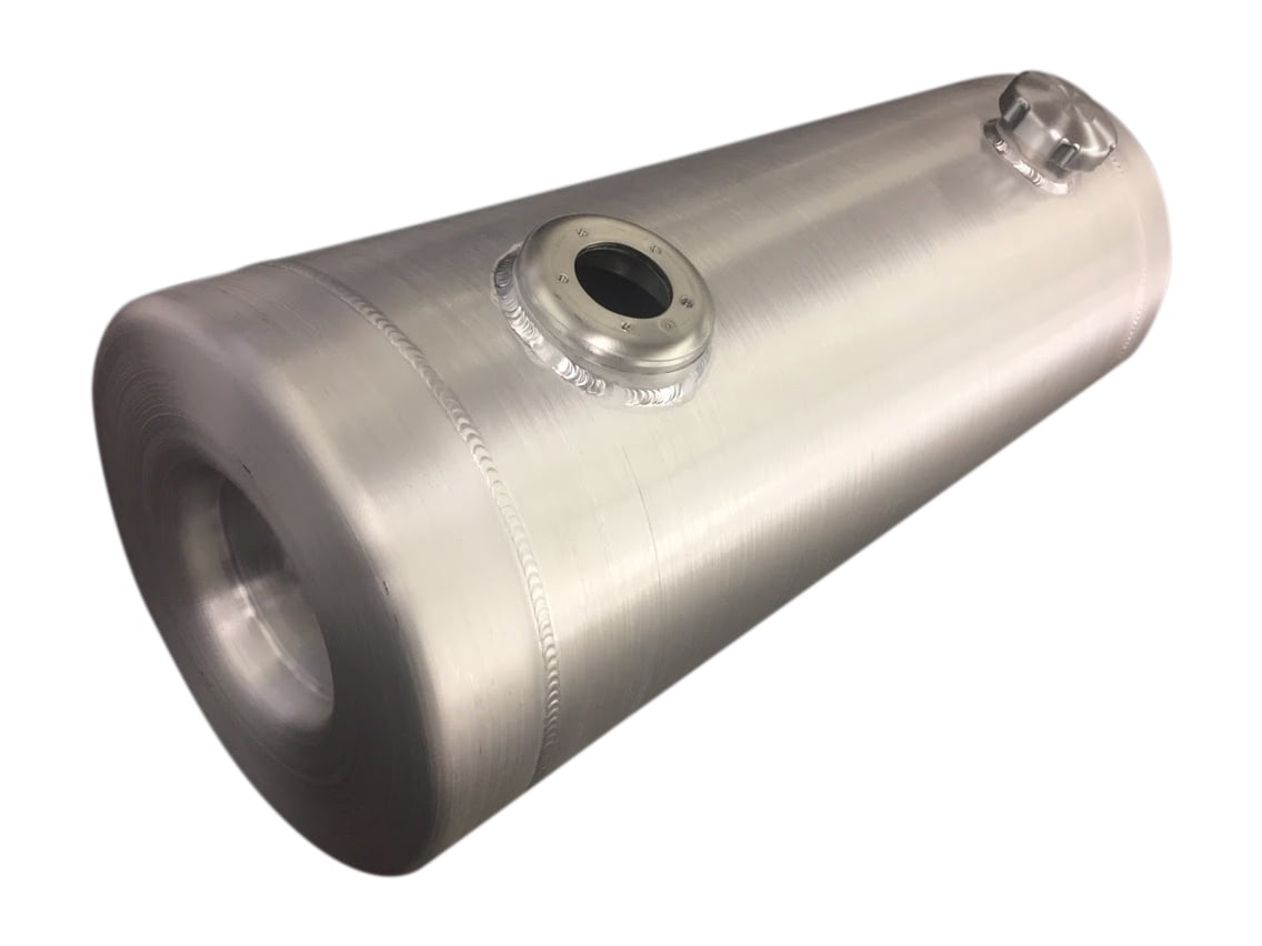 12x24 End Fill Spun Aluminum Gas Tank w/Sending Unit Flange 11 Gallon