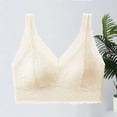 thumbnail image 5 of Lace Bra for Women Unpadded Unlined Wireless Bra V Neck Everyday Lingerie Bralettes, 5 of 5